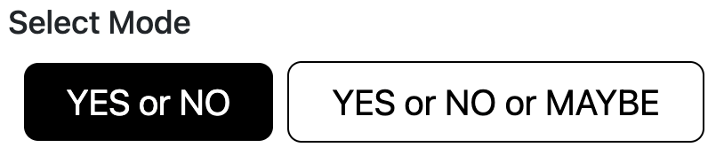 Select modes